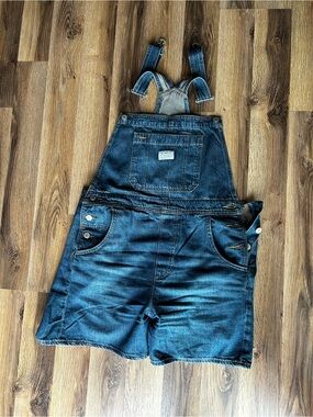 Levi's Blue Denim Short Overalls